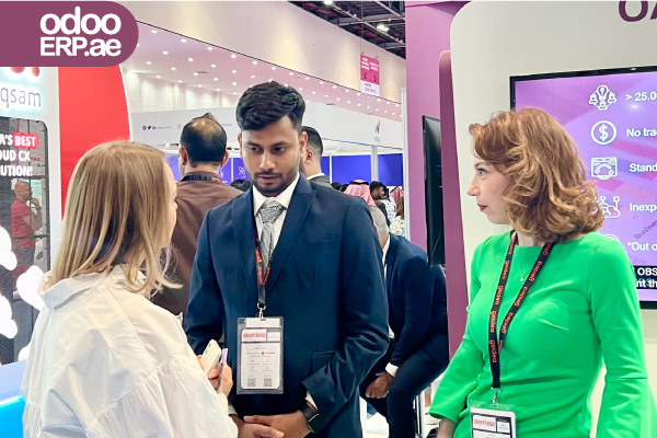 Customer Consulting with ERP Consultant at Seamless Dubai 2023 Event